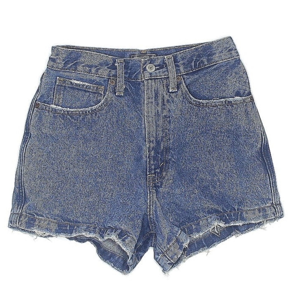 Abercrombie & Fitch High Rise Denim Shorts